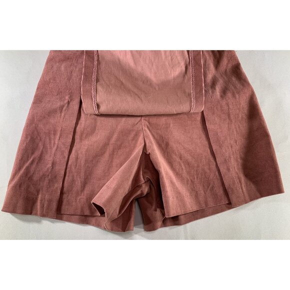 Amy Byer Girls 6X Pink Stretch Corduroy Skort With Green Belt Detail Pull On NEW - Picture 8 of 11